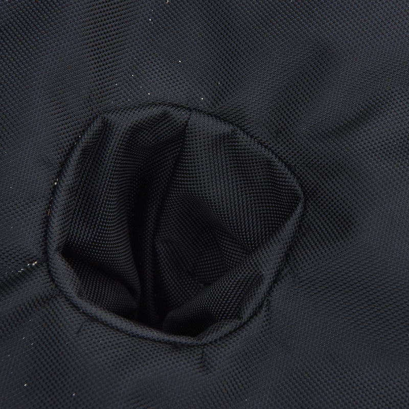 Base per Ombrellone da Giardino a Sacco Riempibile in Tessuto Oxford Nero Ø48x18 cm 