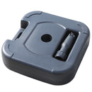 Base per Ombrellone da Giardino Ø38 Riempibile 20-30 Kg HDPE Nero 46x45x26 cm 