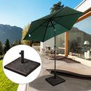 Base per Ombrellone da Giardino Ø38 a Ø48 Rettangolare 16kg in Resina 47x32 cm 