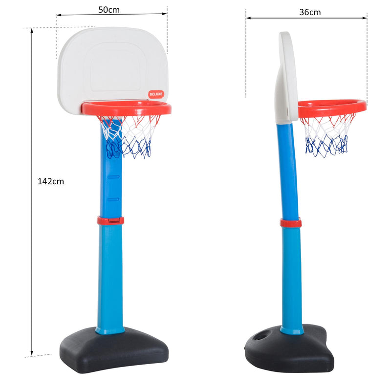 Canestro Basket Giocattolo per Bambini 50x36x142 cm 