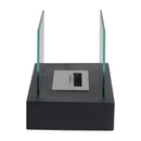 Camino a Bioetanolo da Tavolo 35x18 cm in Acciaio 0,5L Nero 