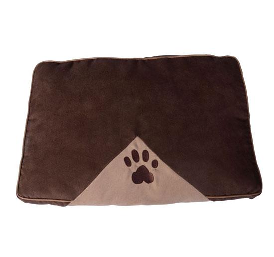 sconto Cuscino Cuccia da Interno per Cani e Gatti Marrone 80x60 cm