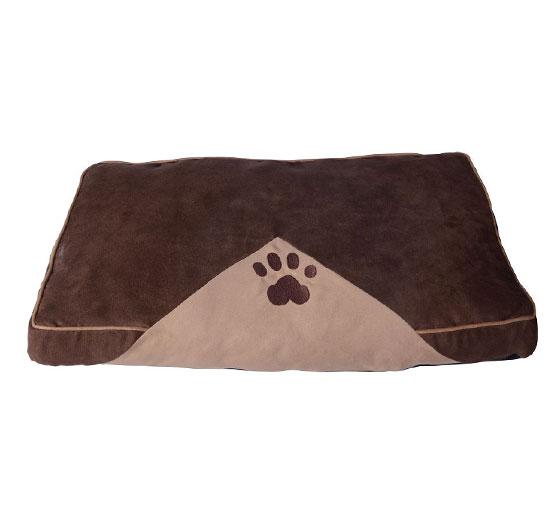 Cuscino Cuccia da Interno per Cani e Gatti Marrone 80x60 cm 