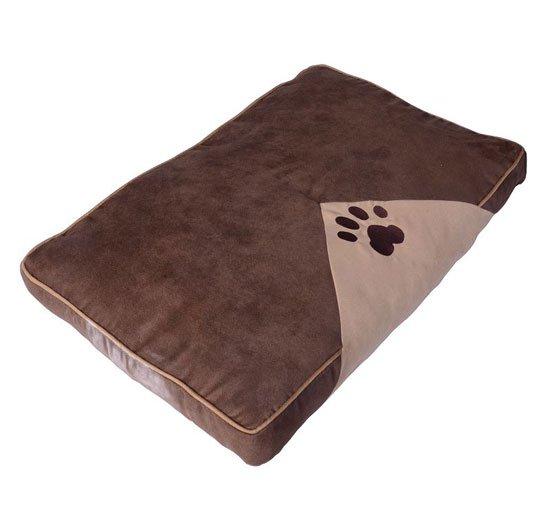 Cuscino Cuccia da Interno per Cani e Gatti Marrone 80x60 cm 