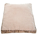 Letto Cuscino Morbido per Cani e Gatti Lavabile in Poliestere Marrone 78x60x13 cm 