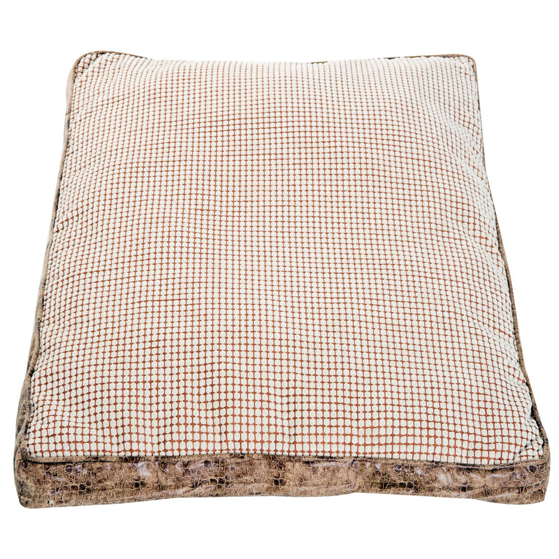 Letto Cuscino Morbido per Cani e Gatti Lavabile in Poliestere Marrone 78x60x13 cm 