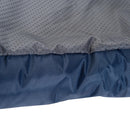 Cuccia Letto per Cane Gatto con Cuscino Imbottito Grigio blu 65x53x20 cm 