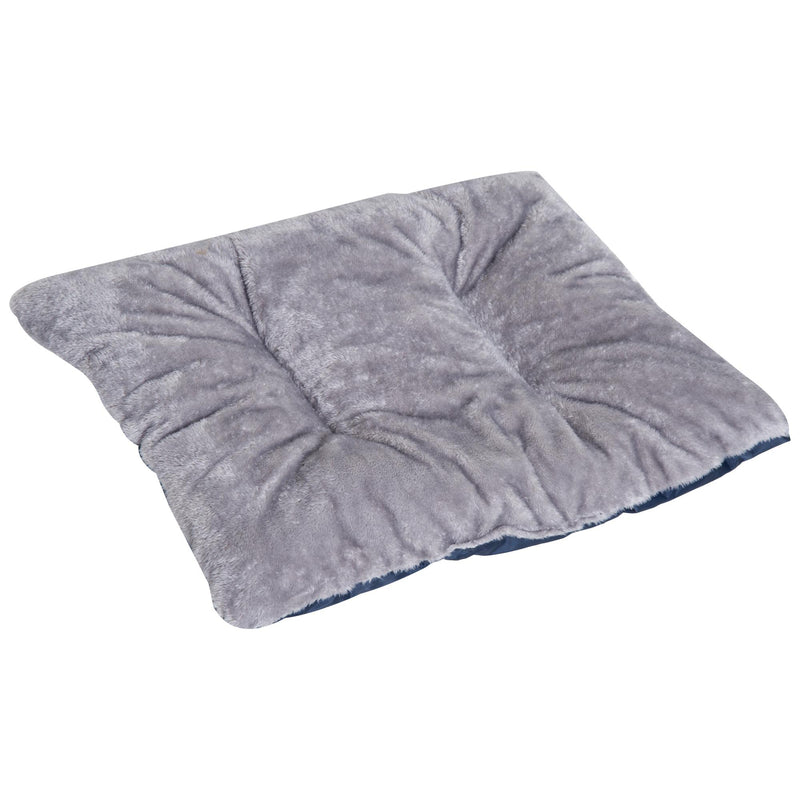 Cuccia Letto da interno per Cane Gatto con Cuscino Grigio blu 75x60x20 cm 