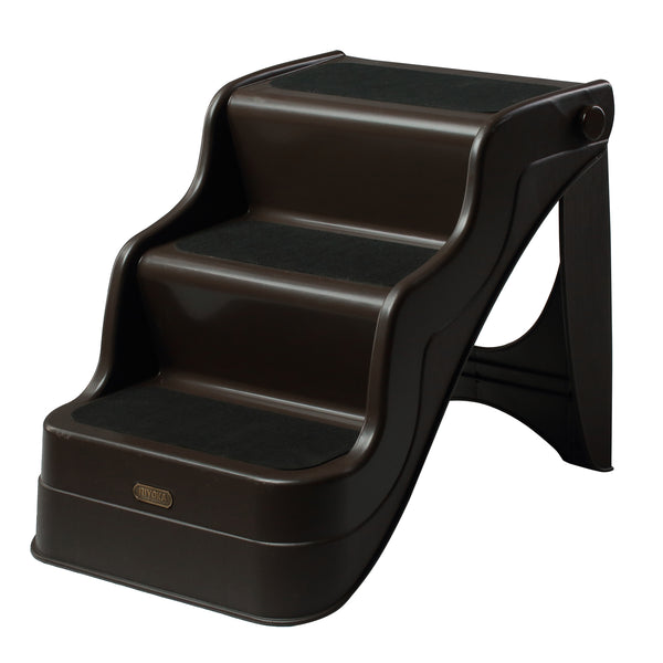 Scaletta Pieghevole 3 Gradini per Animali Domestici Marrone 49x39x39 cm online