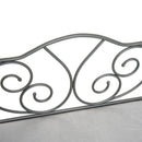 Lettino Cuccia per Cani e Gatti Struttura in Metallo con Cuscino Grigio 65x42x42 cm 