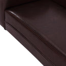 Divano Chaise Longue Ottomana per Animali Marrone 82.5x45x41.5 cm 