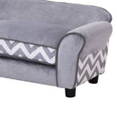 Divanetto Cuccia per Animali Domestici Grigio 73.5x41x33 cm 