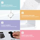 Armadio Guardaroba Scarpiera Modulare in Plastica 6 Cubi Bianco 75x37x73 cm 