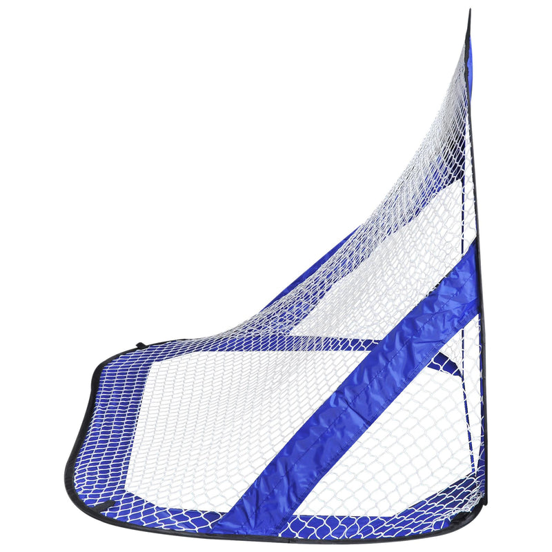 Porta da Calcio Pop Up Portatile per Bambini con Borsa Blu 122x85x82 cm 