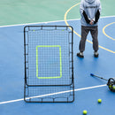 Rete Elastica Rimbalzo da Calcio e Rugby Rimbalzatore Portatile 90x80x140 cm 