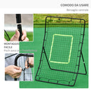 Rete Elastica Rimbalzo da Calcio e Rugby Rimbalzatore Portatile 90x80x140 cm 