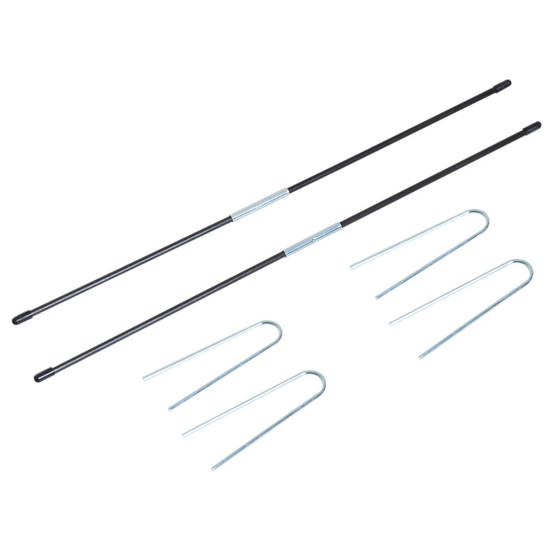 Rete da Calcio Pop Up 5 Obiettivi Pieghevole per Bambini 122x77x76 cm 