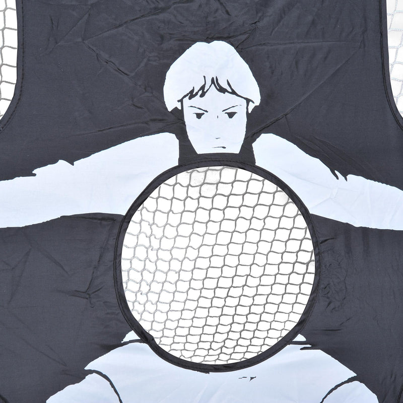 Rete da Calcio Pop Up 5 Obiettivi Pieghevole per Bambini 122x77x76 cm 