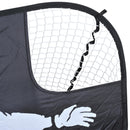 Rete da Calcio Pop Up 5 Obiettivi Pieghevole per Bambini 122x77x76 cm 