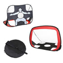 Rete da Calcio Pop Up 5 Obiettivi Pieghevole per Bambini 122x77x76 cm 