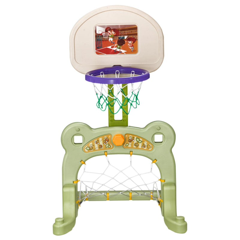 Porta da Calcio Canestro Basket 2 in 1 per Bambini dai 3 Anni 