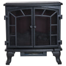 Camino Elettrico da Terra 63.5x30.5x67.5 cm 1000W/2000W Nero 