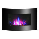 Camino Elettrico da Incasso 88.5x56 cm 1000/2000W con Vetro 