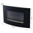 Camino Elettrico da Incasso 88.5x56 cm 1000/2000W con Vetro 