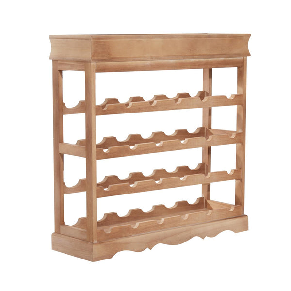 Cantinetta Portabottiglie 24 Alloggi in Legno 70x22.5x70 cm Naturale online