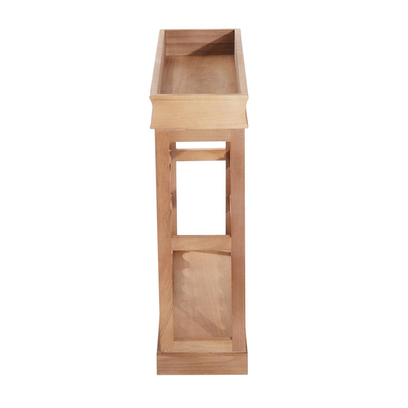 Cantinetta Portabottiglie 24 Alloggi in Legno 70x22.5x70 cm Naturale 