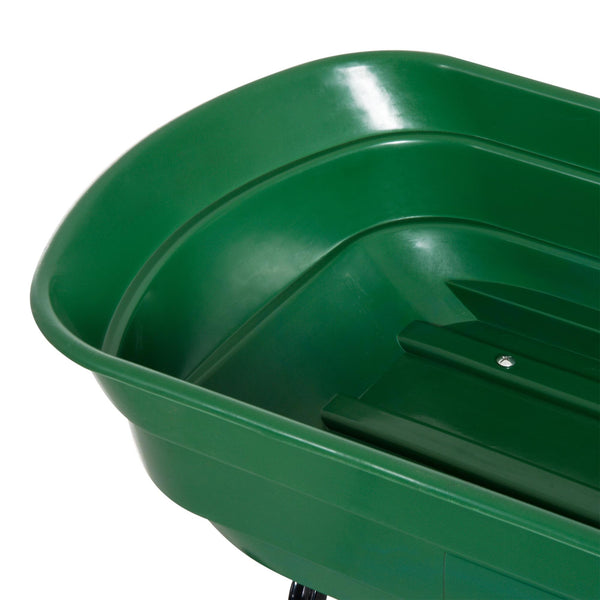sconto Carrello Rimorchio a Mano da Giardinaggio Verde Nero 108x50x84 cm