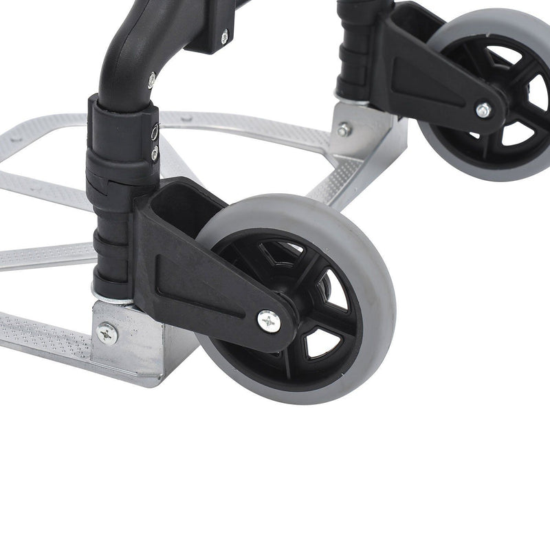 Carrello Portapacchi a Mano Pieghevole in Alluminio Max 70kg 