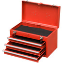 Carrello Porta Attrezzi da Officina con Cassetti Rosso 45.9x28x94 cm 
