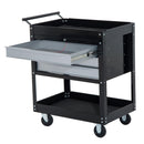 Carrello Porta Attrezzi da Officina Professionale Cassettiera in Lamiera Nero 68x46x88 cm 