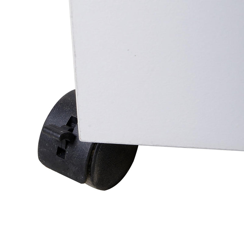 Cassettiera Portadocumenti da Ufficio in Legno Bianco 33x45x60 cm 