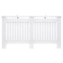 Copritermosifone in Legno MDF Bianco 152x19x81 cm 