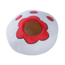 Cuccia per Gatti in Lana Bianco e Rosso Ø35x20 cm 