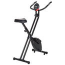 Cyclette Pieghevole con Display e 8 Livelli di Resistenza Nero 