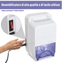 Deumidificatore Elettrico Portatile Serbatoio 1300ml 48W 