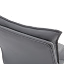 Sedia da Ufficio Direzionale Imbottita Altezza Regolabile in Similpelle Grigia 