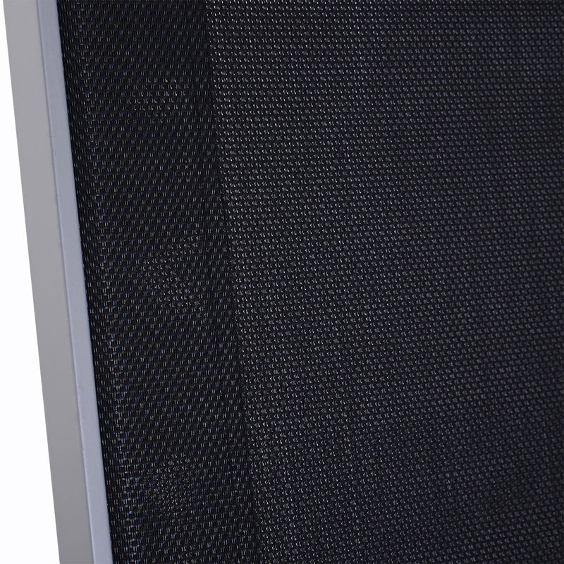 Sedia a Dondolo da Giardino Impermeabile in Alluminio Nero 120x61x88 cm 