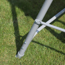 Dondolo da Giardino 2 Posti in Metallo Marrone 