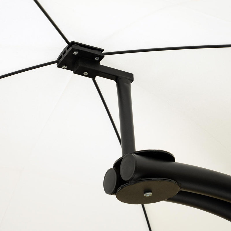 Sedia Dondolo Pensile Imbottito Prendisole Crema 