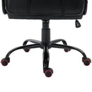 Sedia da Gaming Ergonomica in Similpelle Altezza Regolabile con Cuscino Nera e Rossa 