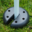 Base per Gazebo 4 pezzi Riempito con Cemento 2.3kg Ø20x4.5 cm 