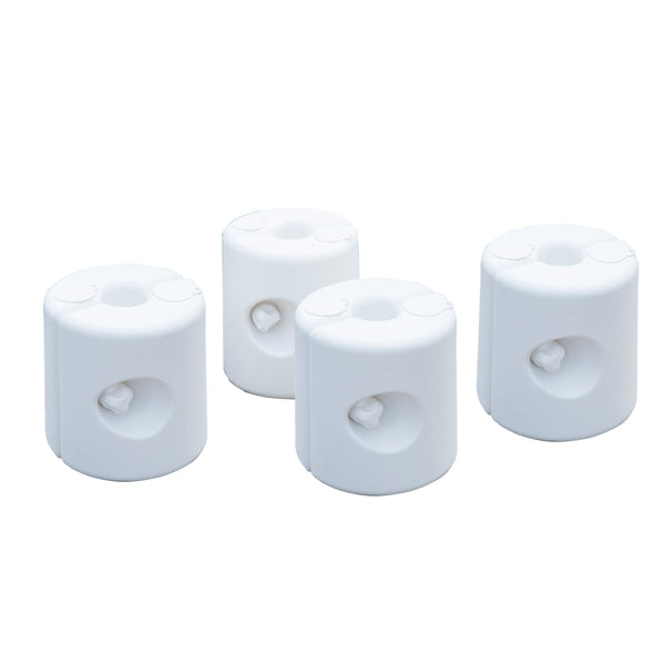 Set 4 Pezzi Base per Gazebo Riempibili 9 Kg x 4 Bianco prezzo