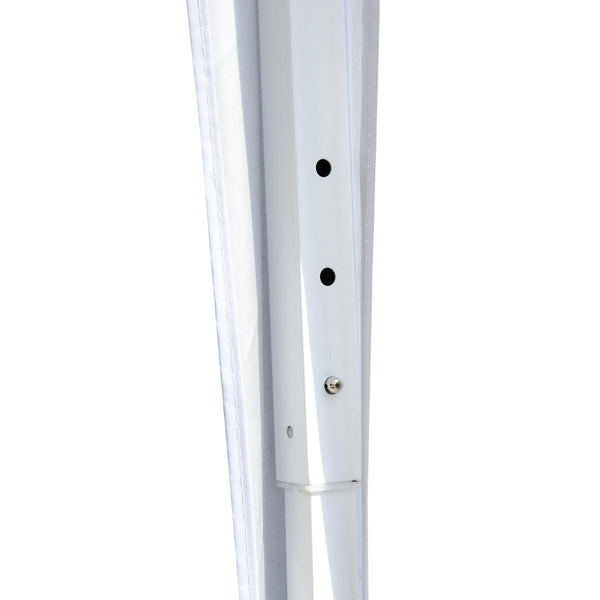 Gazebo da Giardino 3x3m in Acciaio Pieghevole Tessuto Oxford Bianco prezzo