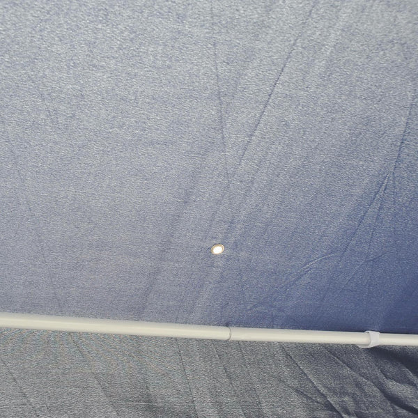 acquista Gazebo da Giardino 1.95x2.5x1.97m in Ferro con 6 Zanzariere Blu e Bianco