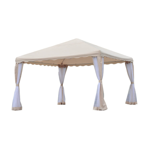Gazebo da Giardino 3.65x3.65m in Ferro Beige prezzo