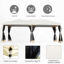 Gazebo da Giardino 3x6m in Acciaio Pieghevole con Zanzariere Beige 